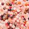 Mixed Style Glass Beads, Round, Light Salmon, 8~10mm