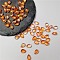 Transparent Glass Beads, Teardrop, Dark Orange, 8.5x5.5x5.5mm, Hole: 1mm