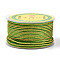 11M Polycotton Metallic Braided Cord, for Wall Hanging, Crafts, Gift Wrapping, Lime Green, 2.5mm, about 12.03 Yards(11m)/Roll