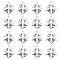 16Pcs Airplane Brooches, Alloy Lapel Pin Backs for Backpack Clothes, Platinum, 13x16mm