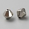 CCB Plastic Beads, Diamond, Platinum, 5.5x6mm, Hole: 1mm