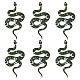 Sunnyclue 1 boîte de 12 breloques serpent en acrylique style gothique boa breloques animales à dos plat étoile lune coeur breloques pour la fabrication de bijoux breloque nail art collier boucles d'oreilles porte-clés fournitures de bricolage SACR-SC0001-09-1