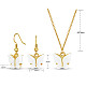 Boucles d'oreilles et colliers en acrylique en alliage sgSJEW-PH01380-2