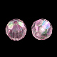 Faceted AB Color Transparent Acrylic Round Beads TACR-Q012-M-2