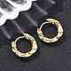 Латунные серьги обруча EJEW-D320-23G-2
