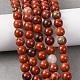 Нити из бисера натуральный красный яшма&nbsp;G-R193-11-6mm-4
