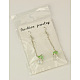 Fashion Glass Ball Dangle Earrings EJEW-JE00469-2