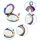 2pcs 2 pendentifs de médaillon magnétique en alliage de style PALLOY-TA0002-33M-3