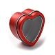 Hojalata hierro en forma de corazón latas de velas CON-NH0001-01A-2