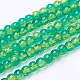 Spray Painted Crackle Glass Beads Strands X-CCG-Q002-4mm-07-2