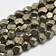 Chapelets de perles de pyrite naturelle  G-F197-02-7x7mm-1