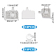 Kit de fabrication de pendentif dôme blanc unicraftale diy DIY-UN0004-16-3