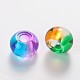 Spray Painted Glass Beads DGLA-R016-M-2
