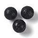天然溶岩岩ビーズ  宝石の球  穴なし/ドリルなし  ラウンド  40mm G-Z001-07-1