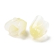 4-Petal Opaque Acrylic Bead Caps SACR-D007-08B-3