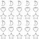120 шт. 3 стиля подвески из нержавеющей стали 304 с кабошонами STAS-UN0020-85P-6