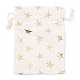 Bolso de tela de tela de algodón con tema navideño ABAG-H104-B01-3