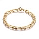 Ion Plating(IP) 304 Stainless Steel Figaro Chain Bracelets BJEW-L637-04C-G-1