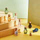 Pandahall elite 8pcs 8 couleurs bouteilles en verre miniatures GLAA-PH0002-58-5
