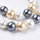 Fili di perle di conchiglia di elettropeste BSHE-E018-8mm-07-1