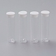 Contenedores de cuentas de plástico de tubo transparente transparente CON-XCP0004-33-1