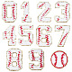 NBEADS 11 Pcs Number Iron on Patches DIY-NB0007-60-1