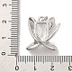 Латунные микропаве прозрачные подвески с фианитом KK-R155-06P-3
