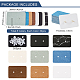 Benecreat 240 個 8 色長方形紙イヤリング スタッド ディスプレイ カード  500個のプラスチック製イヤーナット付き  ミックスカラー  カード：2.6x3.6x0.05センチメートル  穴：1.8mm  30個/カラー CDIS-BC0001-01-2