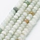 Brins de perles d'amazonite de fleurs naturelles G-R403-4x6-08-1