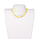 Colliers de foulard en perles de polymère faites main en pâte polymère NJEW-JN02446-04-4