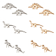 Anattasoul 6 шт. 6 стильные серьги-гвоздики из сплава тираннозавра EJEW-AN0002-71-1