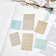 Gomakerer 12 Blatt 6 Stile selbstklebende digitale Buchstaben-Dekoraufkleber aus Kupfernickel DIY-GO0001-29-4