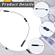 Gorgecraft 4pcs 2 estilos silicona ajustable sin cola gafas correa para el cuello AJEW-GF0007-53-6