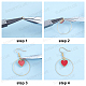 Ensembles de fabrication de boucles d'oreilles pendantes Sunnyclue DIY DIY-SC0012-33-4