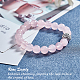 Olycraft Natural Round Loose Gemstone Rose Quartz Beads Strands G-OC0001-02-6