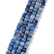 Natürlichen blauen Aventurin Perlen Stränge G-C038-02D-1
