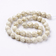 Chapelets de perles en bois pétrifié naturel G-J372-15-10mm-2