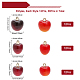 CHGCRAFT 36Pcs 3 Sizes Red Cherry Charms Pendants Lovely Fruit Cherry Pendants with Golden Tone Loops Dangle Fruit Cherry Charms for Necklaces Earrings Bracelets Keychains Making KY-CA0001-42-2