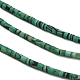 Окрашенные синтетические бирюзовые бусы нити G-P594-01B-06-4