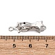 Замки из латуни с микропейвом и прозрачным фианитом KK-C075-27P-3