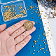 300 шт. латунные разделительные бусины FIND-UN0015-46G-5