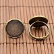 Vintage Brass Ring Components and Clear Glass Cabochons DIY-X0199-AB-NF-4