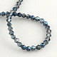 Chapelets de perles en verre électroplaqué X-EGLA-R094-4mm-13-2