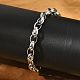 Браслеты из овальных звеньев из нержавеющей стали 304 для мужчин и женщин BJEW-D042-35P-1