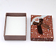 Rectangle avec des boîtes de bijoux coeur en carton CBOX-Q034-18-5