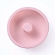 ドーナツ食品グレードのシリコンモールド  焼き型  DIYシフォンケーキ耐熱皿  ピンク  115x34mm  内径：100mm DIY-F044-18-1