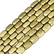Electroplate Non-magnetic Synthetic Hematite Beads Strands G-S352-65A-01-1