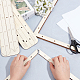 Marco de fabricación de papel ensamblado de tilo DIY-WH0308-3
