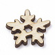 ウッドカボション  レーザーカットウッドシェイプ  混合形状  クリスマスのスタイル  湯通しアーモンド  17~22x14.5~21.5x2.5~3mm WOOD-N002-05-2