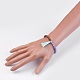 Natural Quartz(Dyed) Stretch Bracelets BJEW-JB03952-06-3